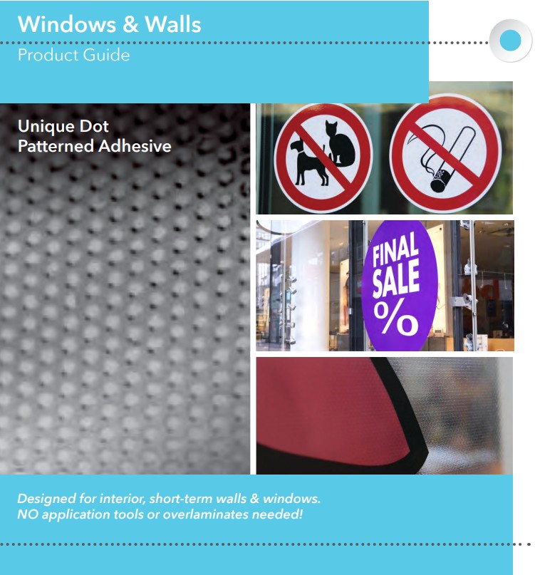 (image for) Mactac M-Dot 4mil Matt White Removable 54" x 150'